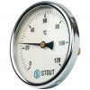 STOUT SIM-0001 Термометр биметаллический с погружной гильзой. Корпус Dn 100 мм, гильза 50 мм 1/2", 0...120°С.