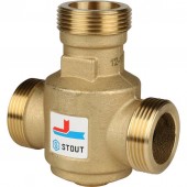 Термостатический смесительный клапан STOUT SVM-0030 G 1 1/4 НР 60°С