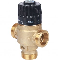 Термостатический смесительный клапан STOUT для систем отопления и ГВС 3/4 НР 30-65°С KV 2,3 SVM-0125-236520