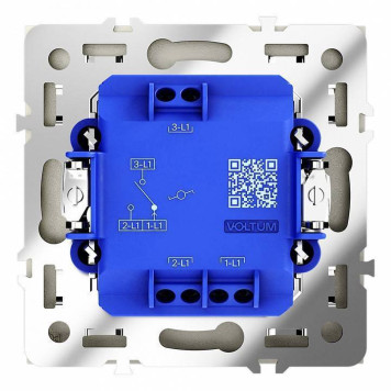 Выключатель проходной одноклавишный без рамки Voltum S70 VLS010304-3