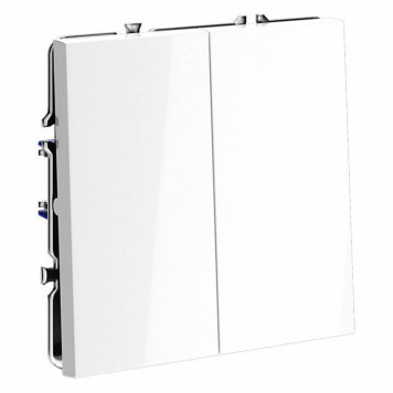 Выключатель проходной двухклавишный без рамки Voltum S70 VLS020301