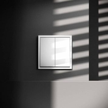 Выключатель проходной двухклавишный без рамки Voltum S70 VLS020301-5