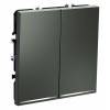 Выключатель проходной двухклавишный с подсветкой без рамки Voltum S70 VLS020406
