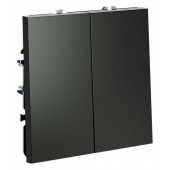Выключатель двухклавишный без рамки Voltum S70 VLS020606