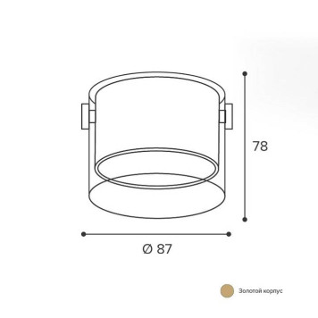 Накладной светильник Wolta ORO WSL-GX53 WSL-GX53/07G-3