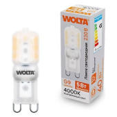 Лампа светодиодная Wolta  G9 5Вт 4000K WSTD-JCD-5W4KG9-P