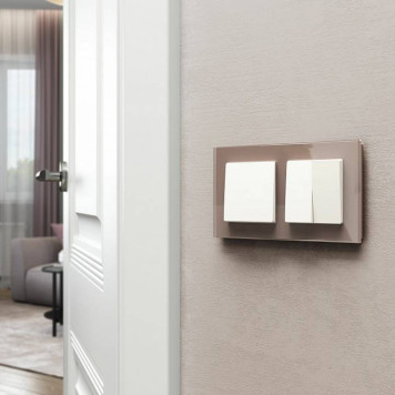 Выключатель одноклавишный без рамки Werkel Белые матовые W1110061-4