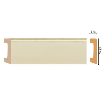 Плинтус напольный DECOMASTER D234-61ДМ (58*16*2400мм)