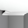 Плинтус потолочный гладкий DECOMASTER 96120F гибкий (80*85*2400мм)