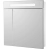Roca Victoria Nord Зеркальный шкаф 80x81см, с LED-подсветкой сверху, цвет: белый. Z.RU90.0.003.3