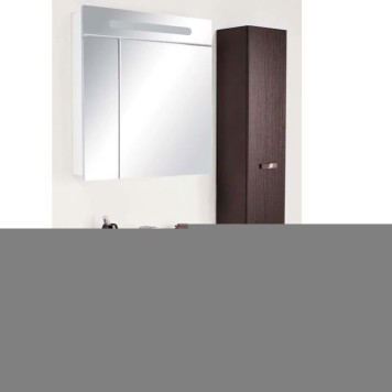 Roca Victoria Nord Зеркальный шкаф 80x81см, с LED-подсветкой сверху, цвет: белый. Z.RU90.0.003.3-3