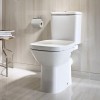 Roca Debba Square Унитаз моноблок 35x65см., с горизонтальным выпуском, цвет: белый. 7.3429.9.700.Y, 7.3419.9.100.Y