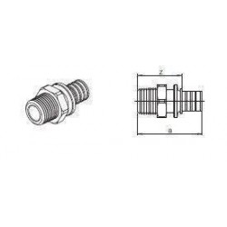 Переходник с наружной резьбой SDR 11, 25х2,3 -R 3/4