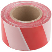 Лента сигнальная (красно-белая) 75 мм х 250 м