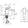 Hansgrohe Vivenis Смеситель для раковины, на 1 отв., с донным клапаном, цвет: хром. 75010000