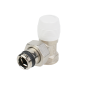 Вентиль, отсекающий, угловой, 1/2, 1/2, ВН, никелированный