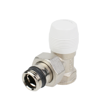 Вентиль, отсекающий, угловой, 1/2, 1/2, ВН, никелированный