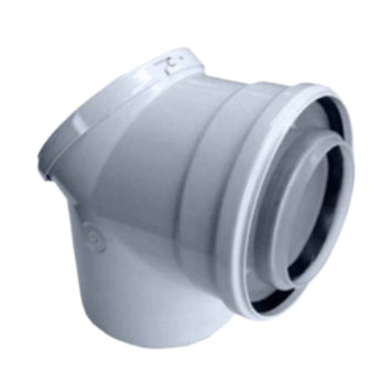 Отвод концентрический FC-CER80-87, DN80/125, 87°, со смотровым люком