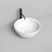 Salini Alda 02 Раковина 42.5х42.5х15.5см., накладная, без отв., S-Sense, цвет: белый. 1102110G