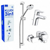 Kludi 37 685 0565 PureEasy Набор 3в1 для ваннны 376850565