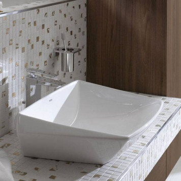 TOTO Jewelhex Раковина 60.7х48.3 см, без отв., цвет: белый. LW681B#W, DH446VE