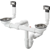 HG 43 922 800 D15-10 Система-слива перелива с ручным управлением, на двойную мойку 43922800