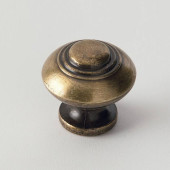 EBAN Wrought Bronze, ручка-кнопка для мебели, Цвет: бронза состаренная. FAC12PO