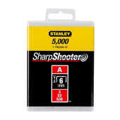 Скобы для степлера Stanley light duty тип a 6мм/ 1/4х1000шт 1-tra204t