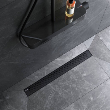 W02SC-P11-070-01BM Трап для душа линейный, универсальный затвор Cut Gradient, 70 см-1