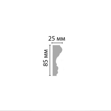 Молдинг гладкий DECOMASTER 97174F гибкий (85*25*2400мм)-2
