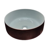 ArtCeram Cognac Раковина 42 см, без отв., накладная, без слив-перелива, цвет: белый / testa di moro. COL001 01 65 bianco/testa di moro ArtCeram Cognac Раковина 42 см, без отв., накладная, без слив-перелива, цвет: белый / testa di moro. COL001 01 65 bianco/testa di moro