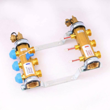 Коллекторная группа HKV/T с термостатическими вентилями и расходомерами WATTS Ind 1x3/4ЕК 3 выхода-2