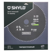 Диск пильный по дереву SHYLD твердосплавный 305х30 мм, 80 зубьев(20340)