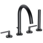 Kludi 20 425 3915 Nova Fonte Puristic Смеситель на борт ванны, на 4 отв., Кер. 90°, Комплект 204253915