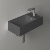 Simas Agile Раковина 50х27см., подвесная, 1 отв., правая, цвет: antracite matt. AG50 antracite  matt*1
