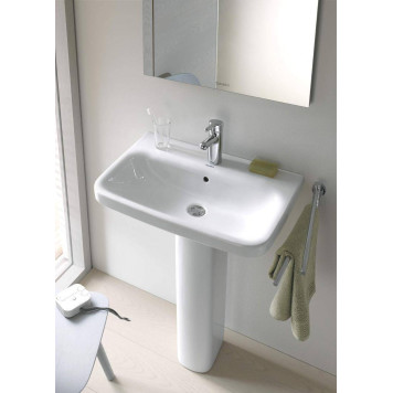 Duravit DuraStyle Раковина 60х44см., 1 отв., подвесная, с пьедесталом, с переливом, цвет: белый. 2319600000, 0858290000-1