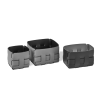 ADJ Корзинка Mini Bottega, 12x12xH13 см., цвет: серый/черный. 1013.03/01