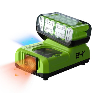 Ультрабыстрое зарядное устройство Greenworks G24C8, 24V, 8A-7