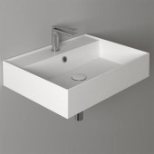 Simas Agile Раковина 61х46 см, 1 отв., подвесная, с переливом, цвет: белый. AG61 bi*1