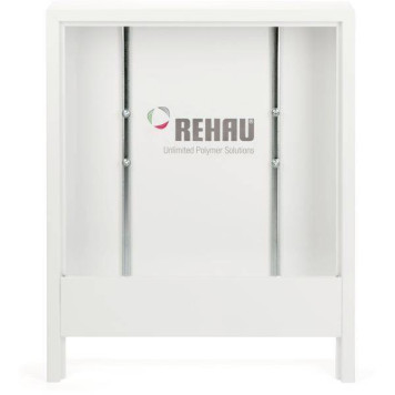Шкаф коллекторный приставной, Rehau, AP 130/1205, сталь, белый, ширина 1205 мм, высота 730 мм, глубина 130 мм