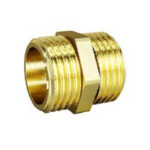 Фитинги резьбовые Ниппель DN15 (1/2) НР/НР латунь LD.65.501.15