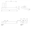 Decor Walther Bar TPH1 Держатель туалетной бумаги, подвесной, цвет: золото матовое. 0856682