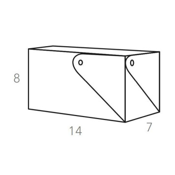 ADJ Коробочка MIU для чайных пакетов, 7x17xH8 см., цвет: капучино/шоколад-2