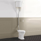 DevonDevon Westminster Унитаз 64x36.5cм, с высоким бачком, трубой, фурнитура хром. IBWCWES,  IBBATTWESAL (без пластины керамической),  IBACWESCR,  IBCAWES (старый вариант с плаcтиной),  IBPCLWESCR