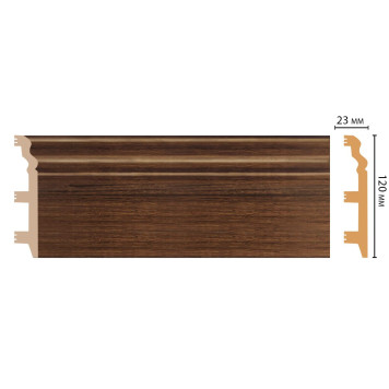 *Плинтус напольный DECOMASTER D233-74ДМ (120*23*2400 мм)