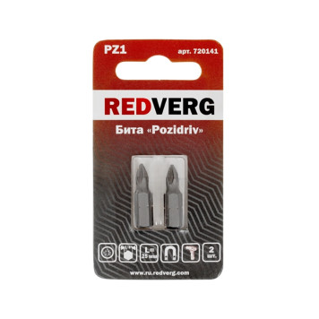 Бита REDVERG PZ1х25 (2шт.)(720141)
