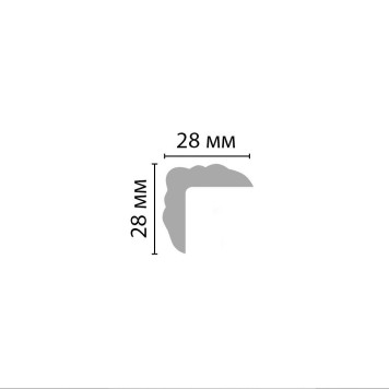 Молдинг гладкий DECOMASTER DP-332 (28*28*2400мм)-2