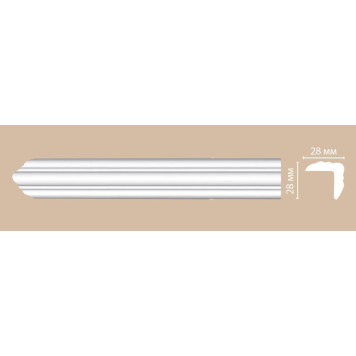 Молдинг гладкий DECOMASTER DP-332 (28*28*2400мм)-3