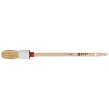 Кисть круглая, натуральная светлая щетина №2 ( 20 мм)