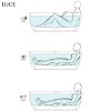 Salini Luce Ванна отдельностоящая 170х85х58cм, донный клапан Up Down, сифон, слив-перелив, S-stone, цвет: белый матовый